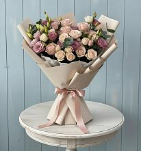 Букет цветов из:  Розы и Лизиантусы #REPLACE_PRED# Аргаяше