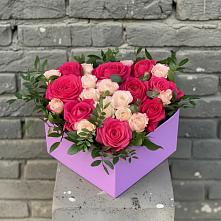 Цветочная композиция из Розы в коробке #REPLACE_PRED# Аргаяше
