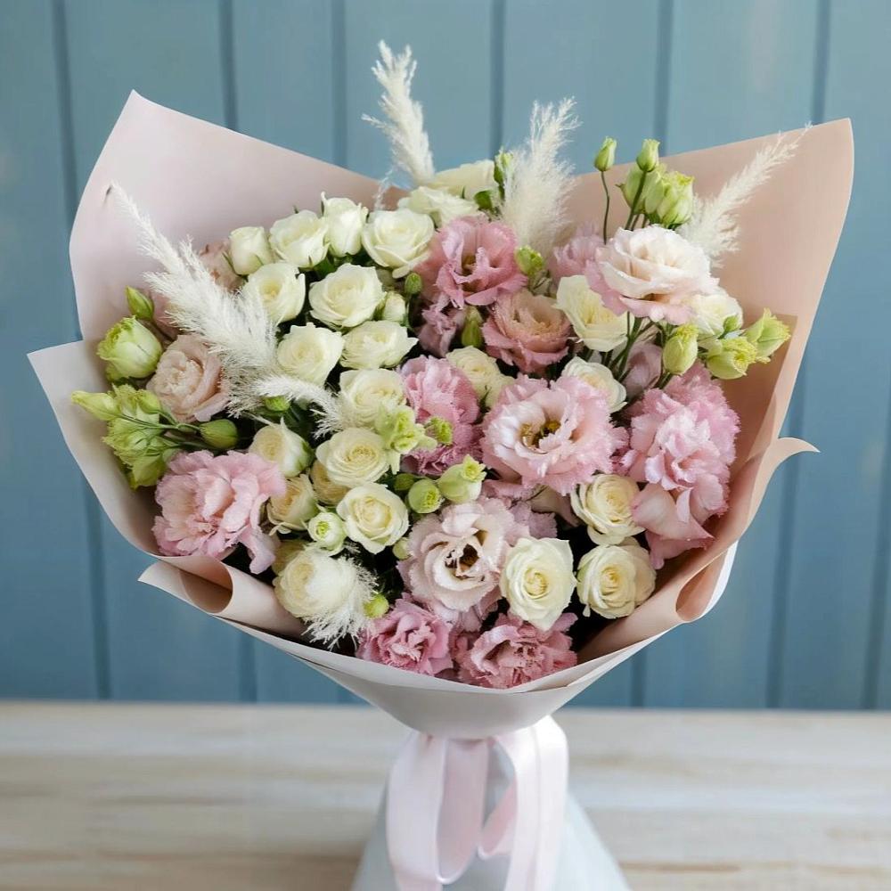 Букет цветов из: Альстромерии и Розы в Аргаяше