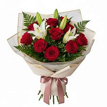 Букет цветов из:  Лилии и Розы в Аргаяше