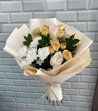 Букет цветов из:  Розы и Хризантемы в Аргаяше