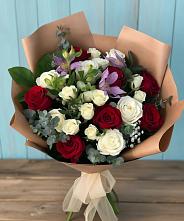 Букет цветов из:  Розы и Альстромерии в Аргаяше