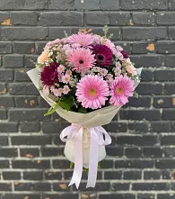 Букет цветов из:  Герберы и Хризантемы #REPLACE_PRED# Аргаяше