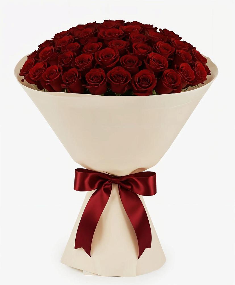 Букет 101 Бордовая роза Блэк Бакарра в Аргаяше