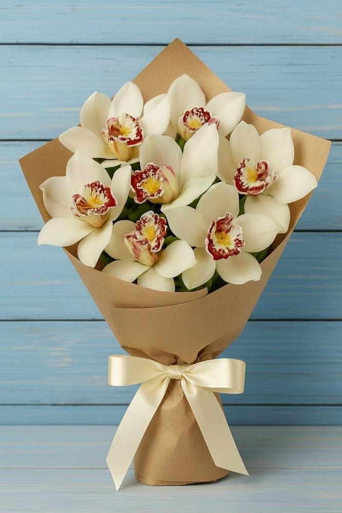 Букет цветов из: Орхидеи и Розы в Аргаяше