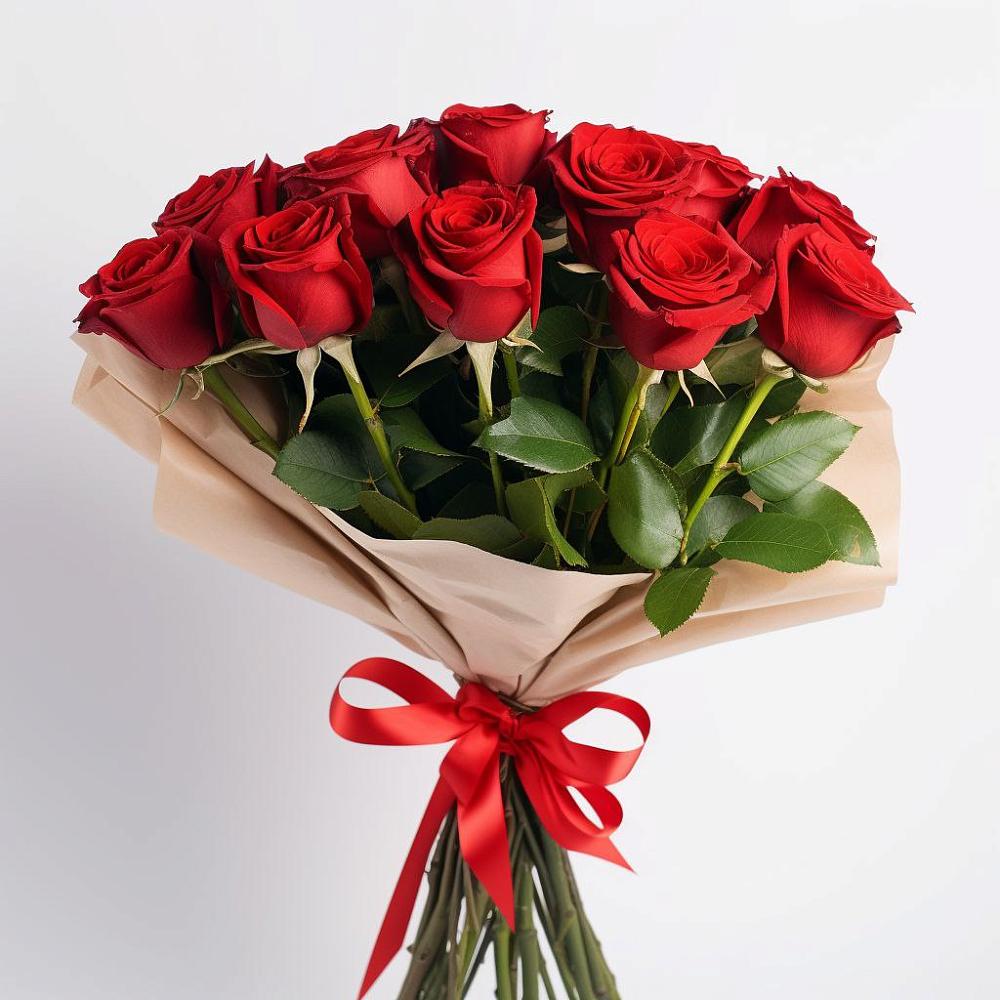 Букет 11 Красных роз Эдлесс Лав в Аргаяше