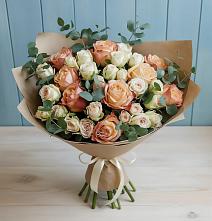 Букет цветов из:  Альстромерии и Розы в Аргаяше